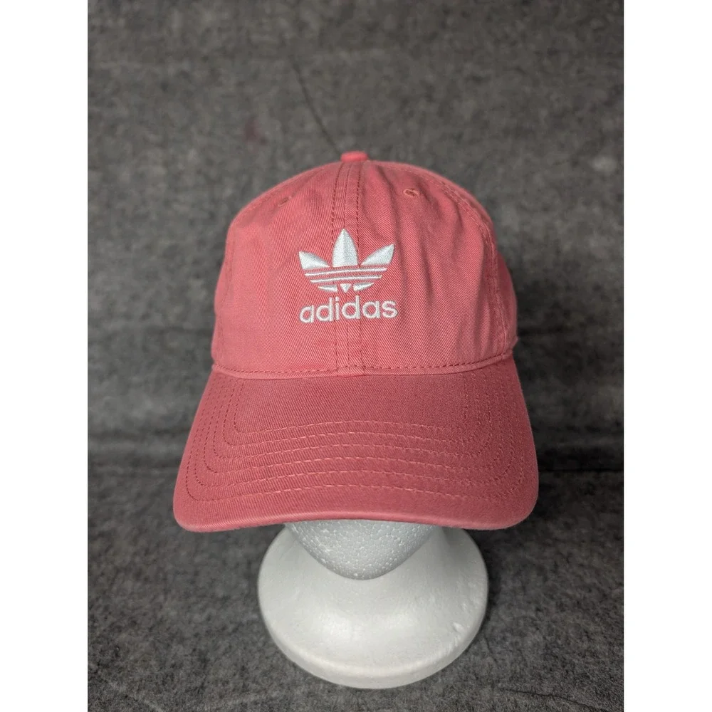 Adidas Adicolor Baseball Cap Coral Pink‎ Trefoil Logo Adjustable Strap